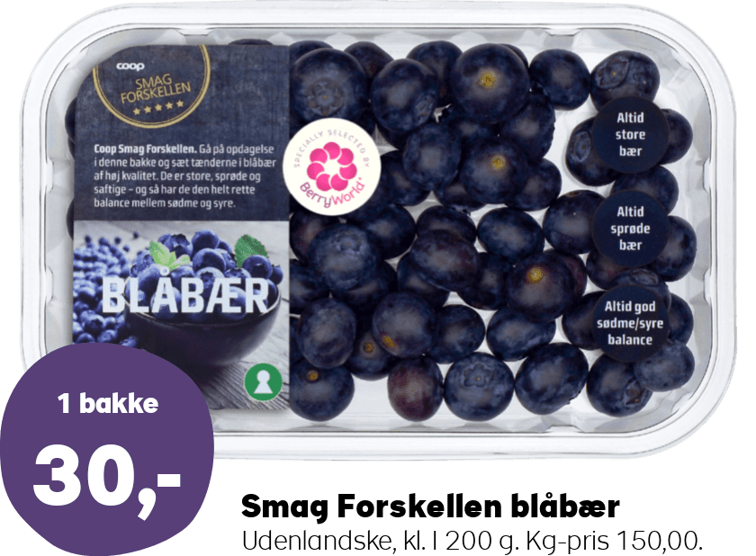 Smag Forskellen blåbær