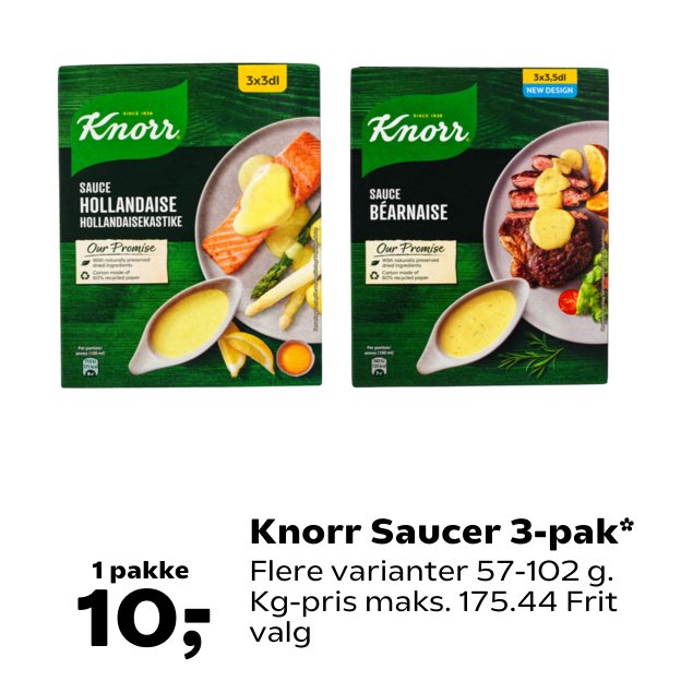 Knorr Saucer 3-pak