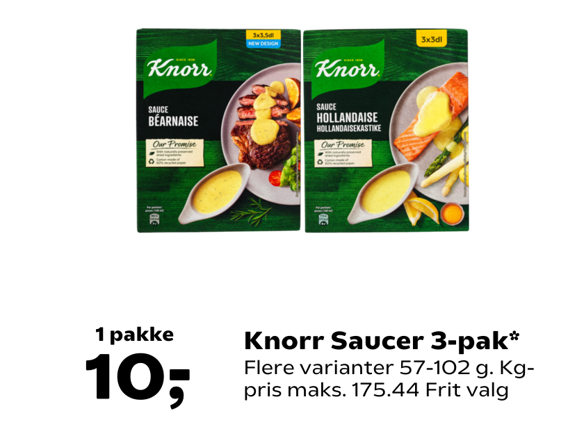 Knorr Saucer 3-pak
