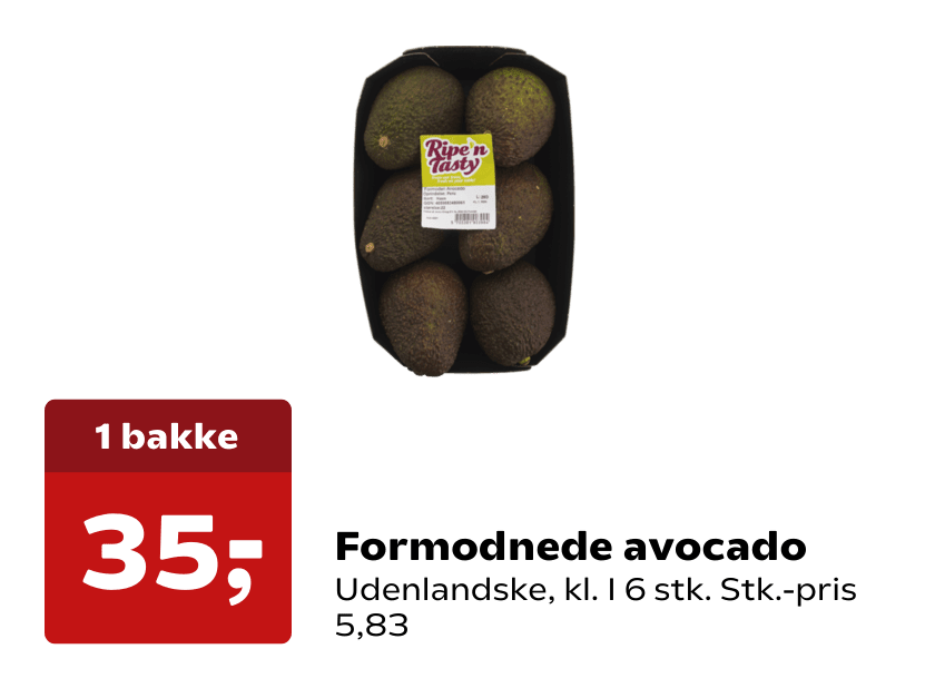 Formodnede avocado