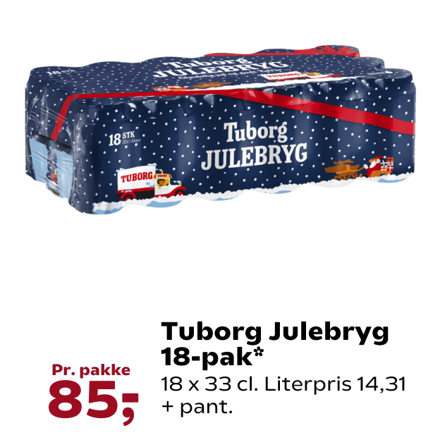 Tuborg Julebryg 18-pak