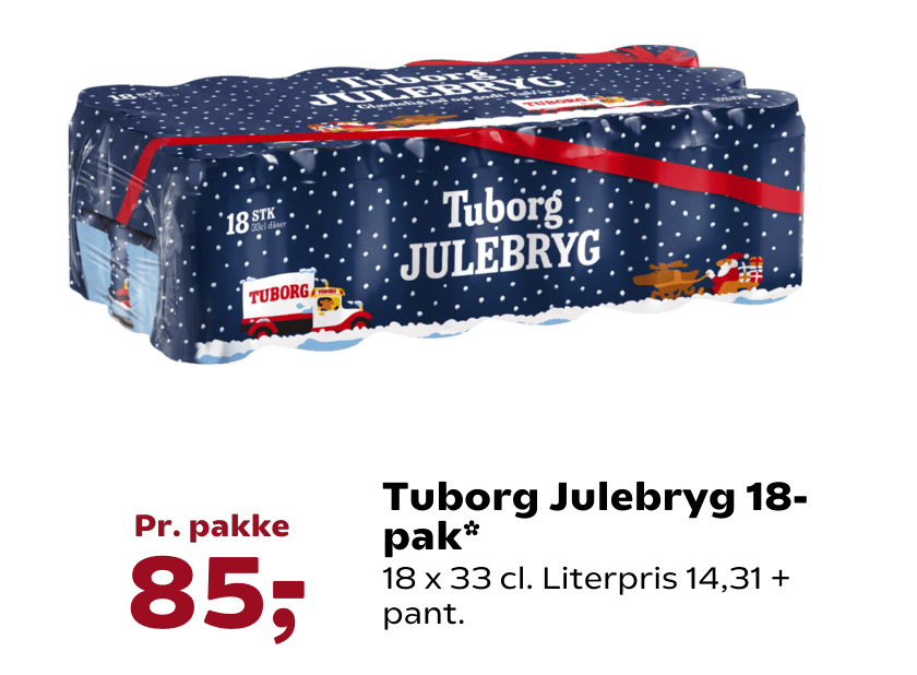 Tuborg Julebryg 18-pak