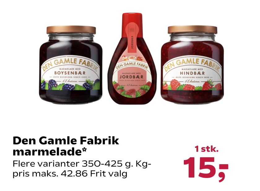 Den Gamle Fabrik marmelade