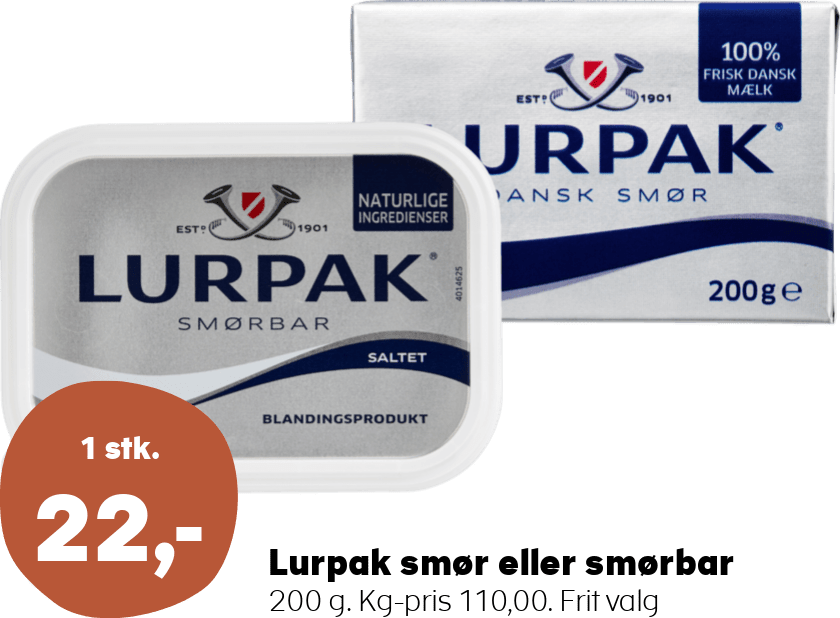 Lurpak smør eller smørbar