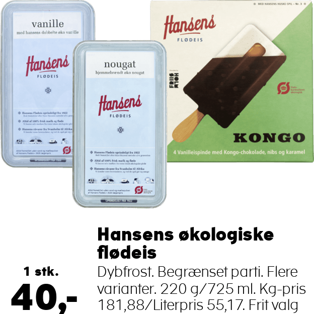 Hansens økologiske flødeis