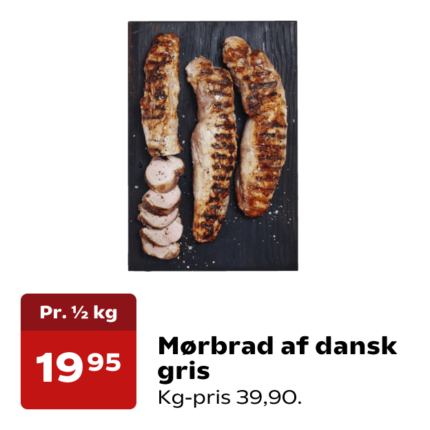 Mørbrad af dansk gris