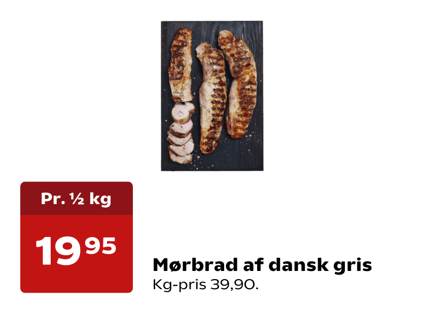 Mørbrad af dansk gris
