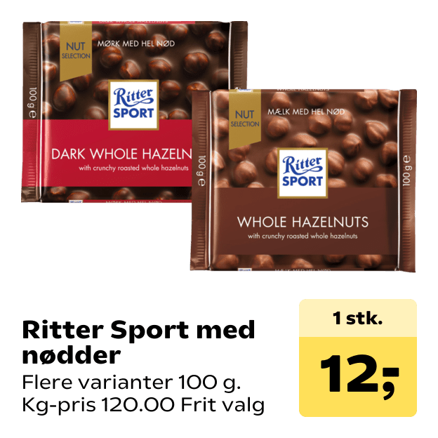 Ritter Sport med nødder
