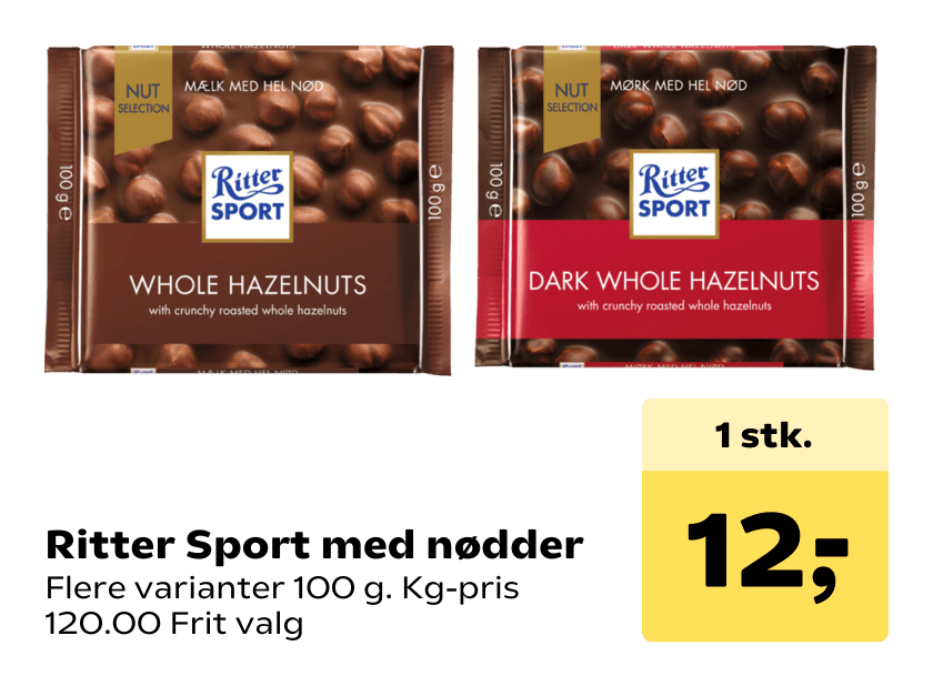 Ritter Sport med nødder