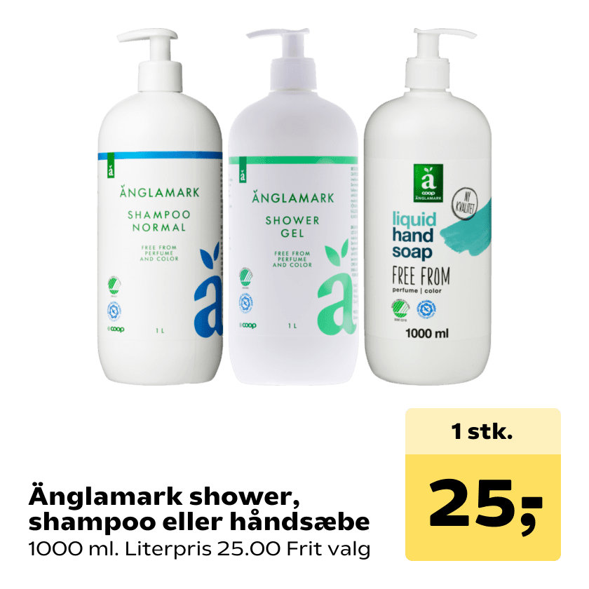 Änglamark shower, shampoo eller håndsæbe