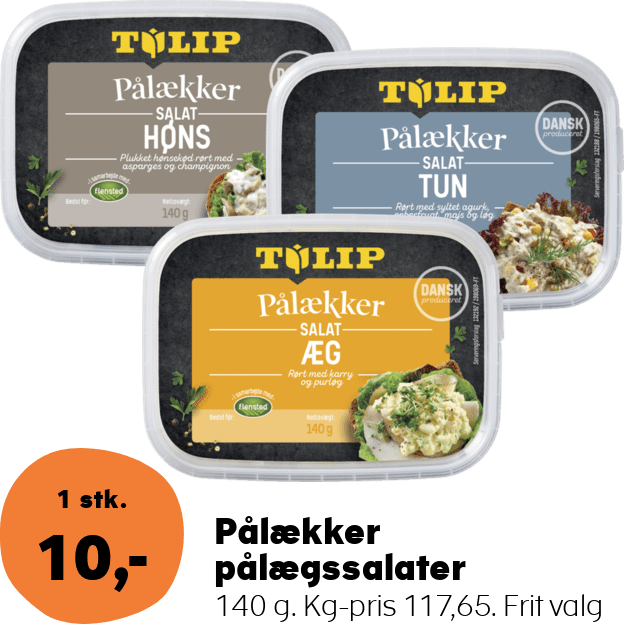 Pålækker pålægssalater