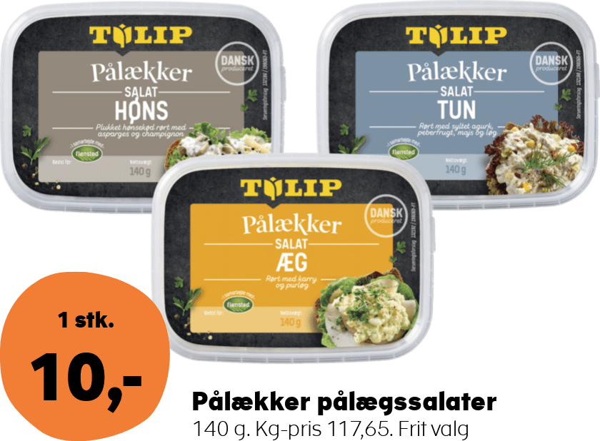Pålækker pålægssalater