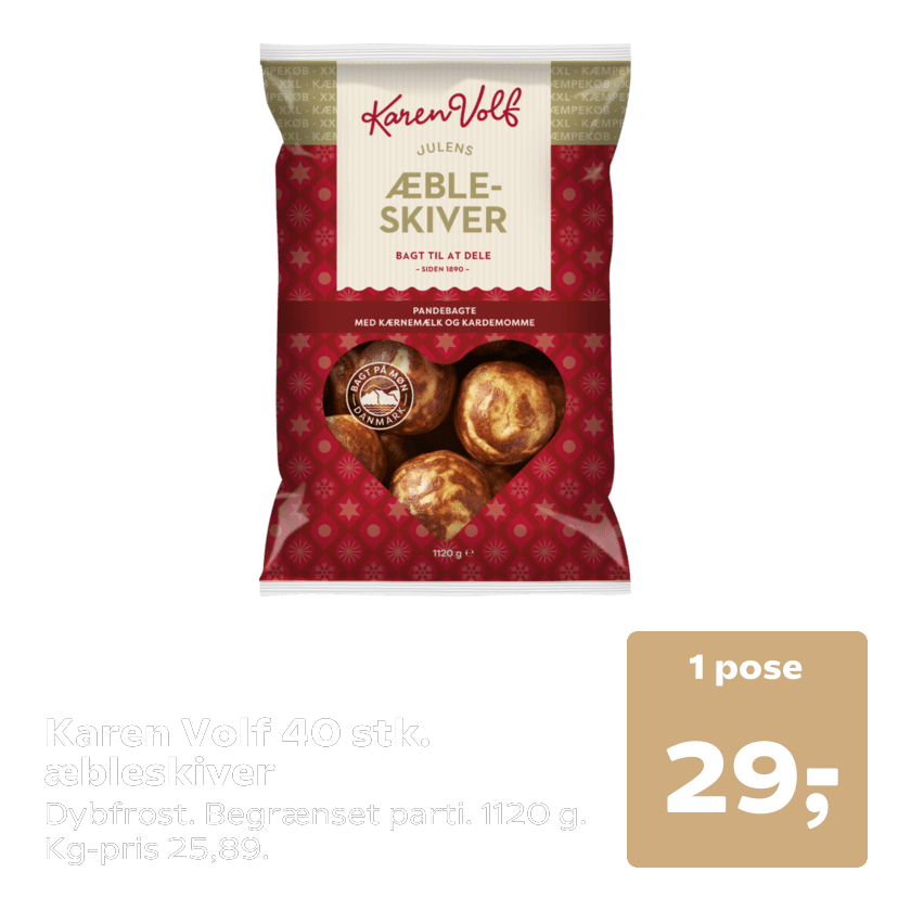 Karen Volf 40 stk. æbleskiver