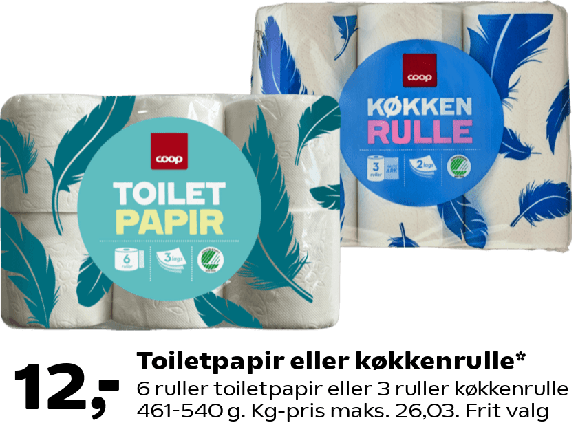 Toiletpapir eller køkkenrulle
