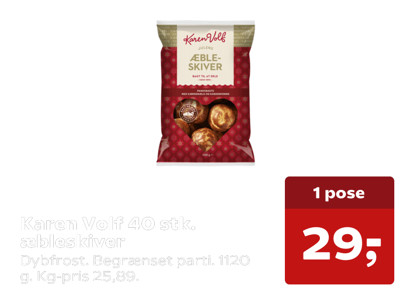 Karen Volf 40 stk. æbleskiver