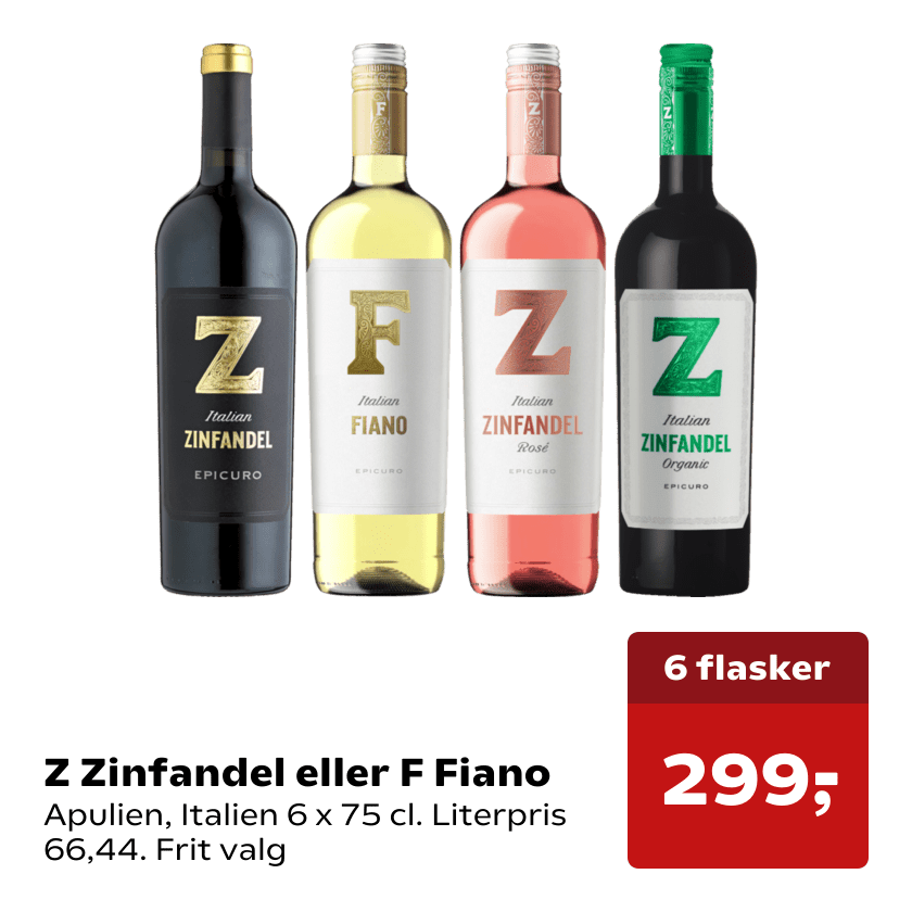 Z Zinfandel eller F Fiano