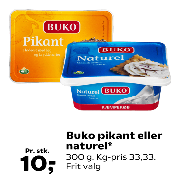 Buko pikant eller naturel