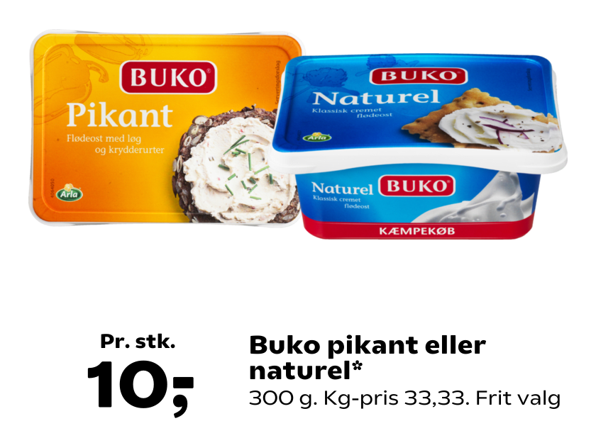 Buko pikant eller naturel
