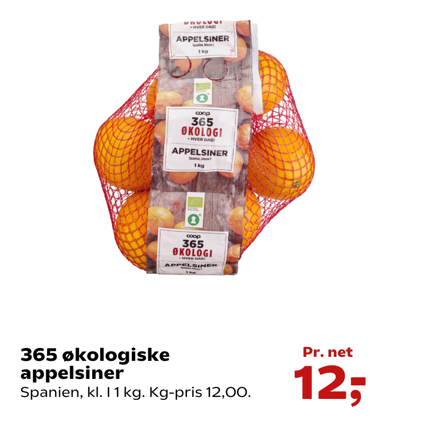 365 økologiske appelsiner