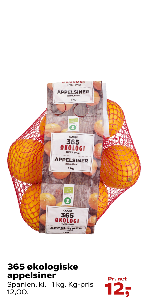 365 økologiske appelsiner