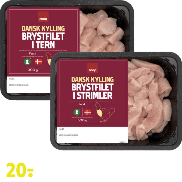 Kylling i tern eller strimler