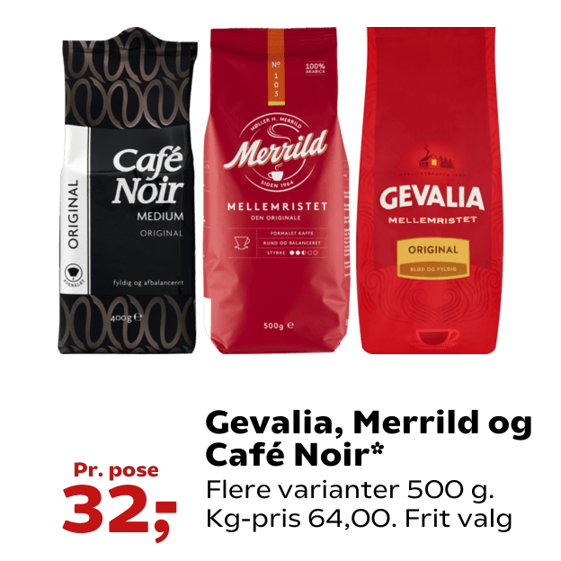 Gevalia, Merrild og Café Noir
