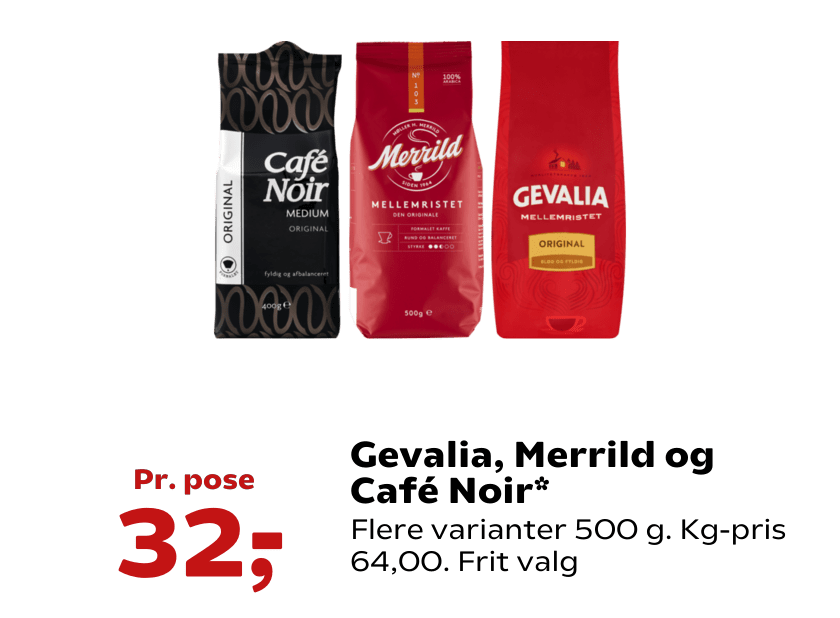 Gevalia, Merrild og Café Noir