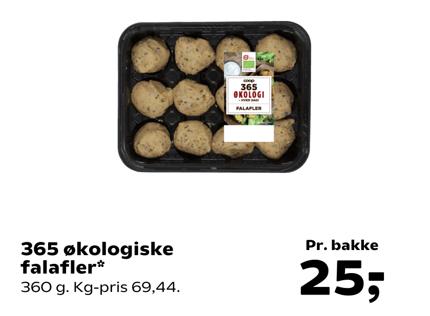 365 økologiske falafler