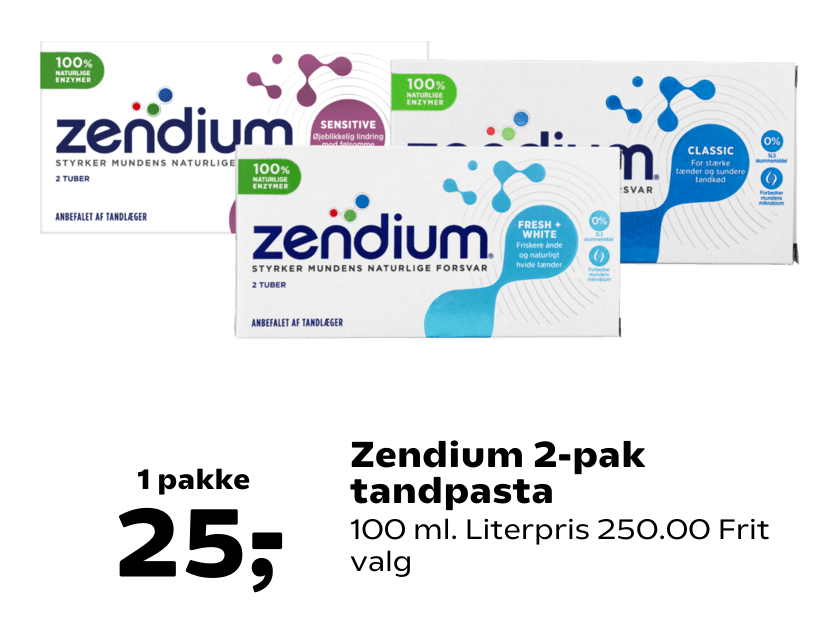 Zendium 2-pak tandpasta