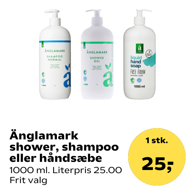 Änglamark shower, shampoo eller håndsæbe