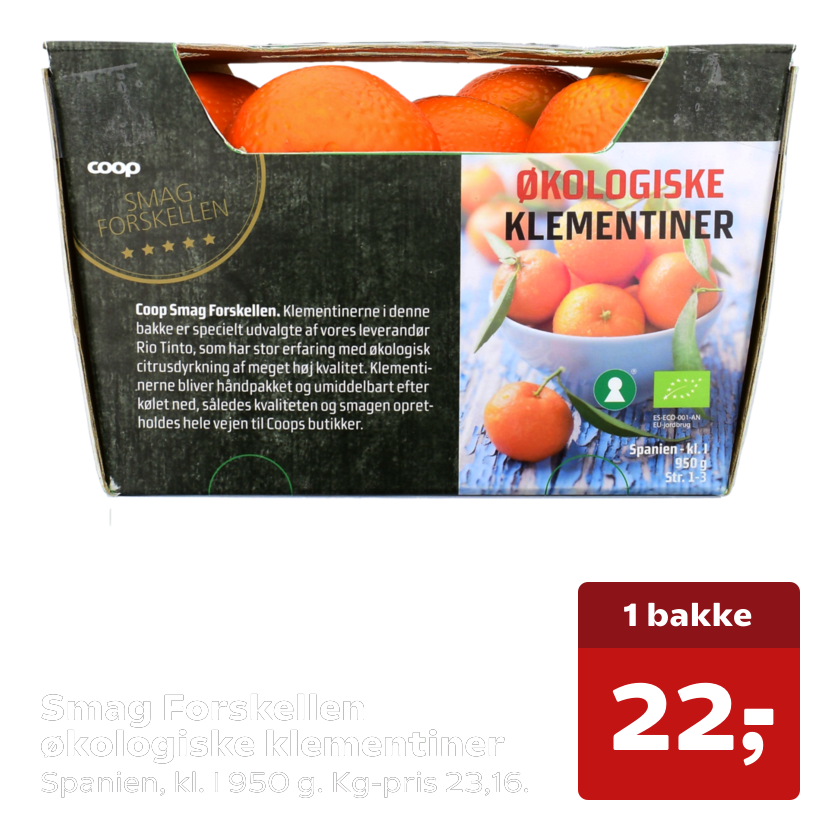 Smag Forskellen økologiske klementiner