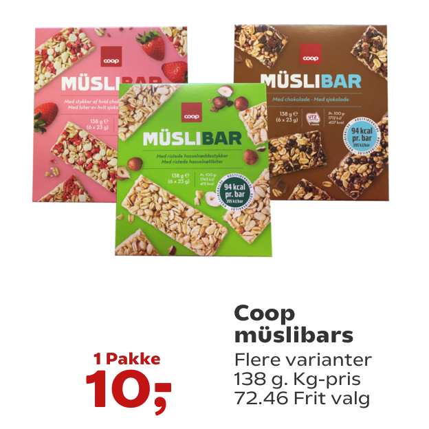 Coop müslibars