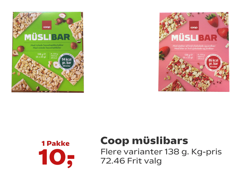 Coop müslibars
