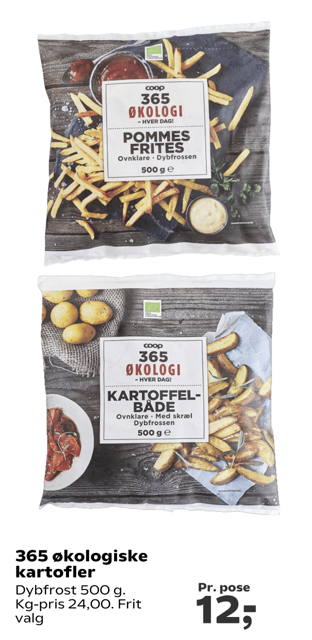 365 økologiske kartofler