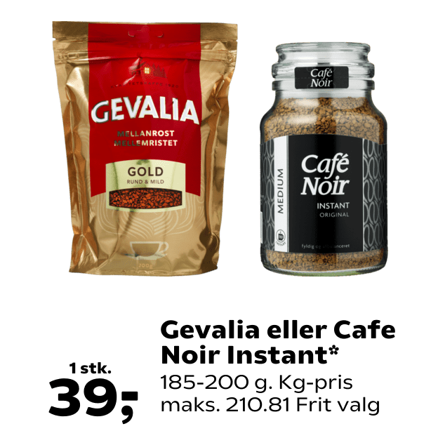 Gevalia eller Cafe Noir Instant