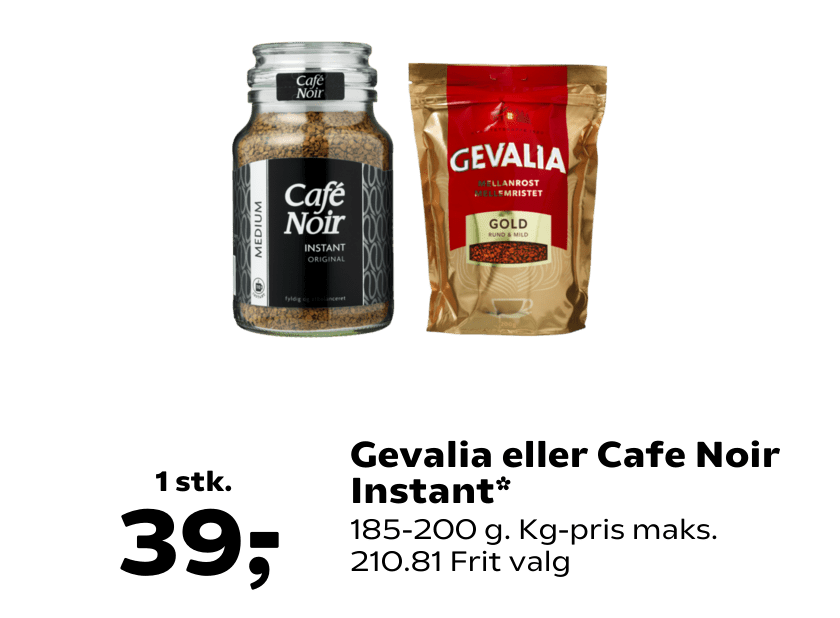 Gevalia eller Cafe Noir Instant