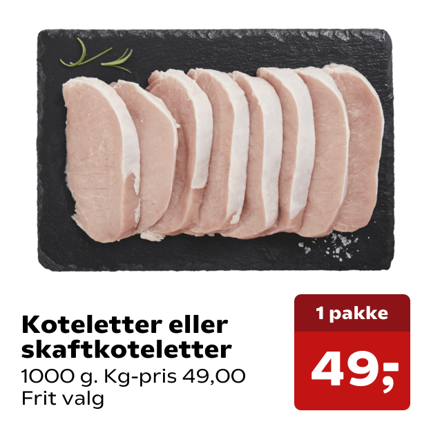 Koteletter eller skaftkoteletter
