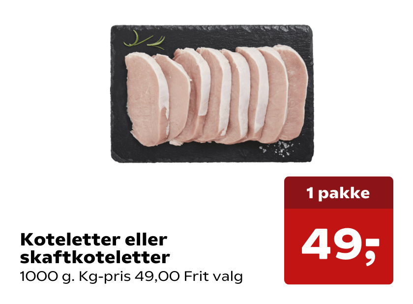 Koteletter eller skaftkoteletter