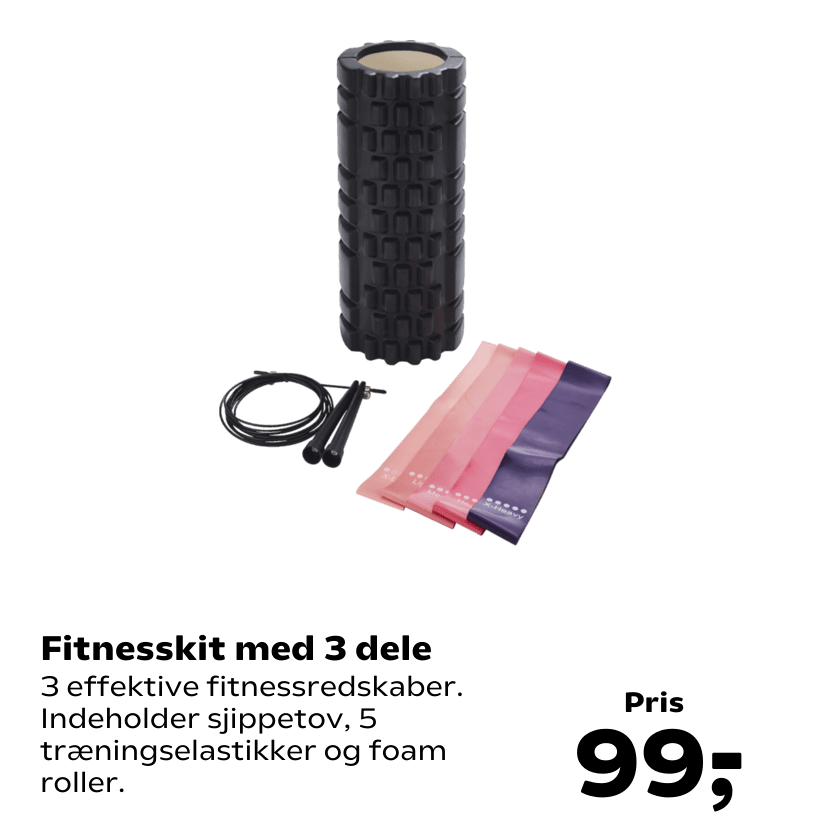 Fitnesskit med 3 dele