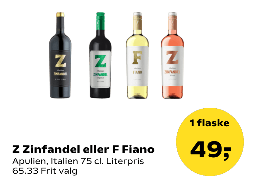 Z Zinfandel eller F Fiano