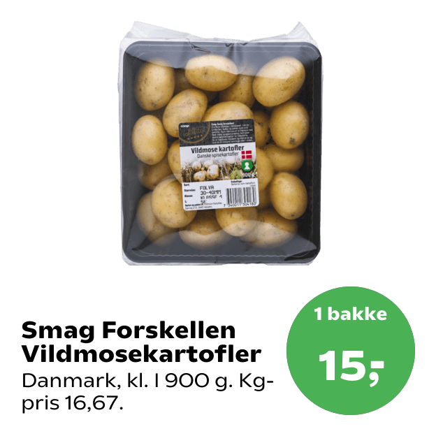 Smag Forskellen Vildmosekartofler