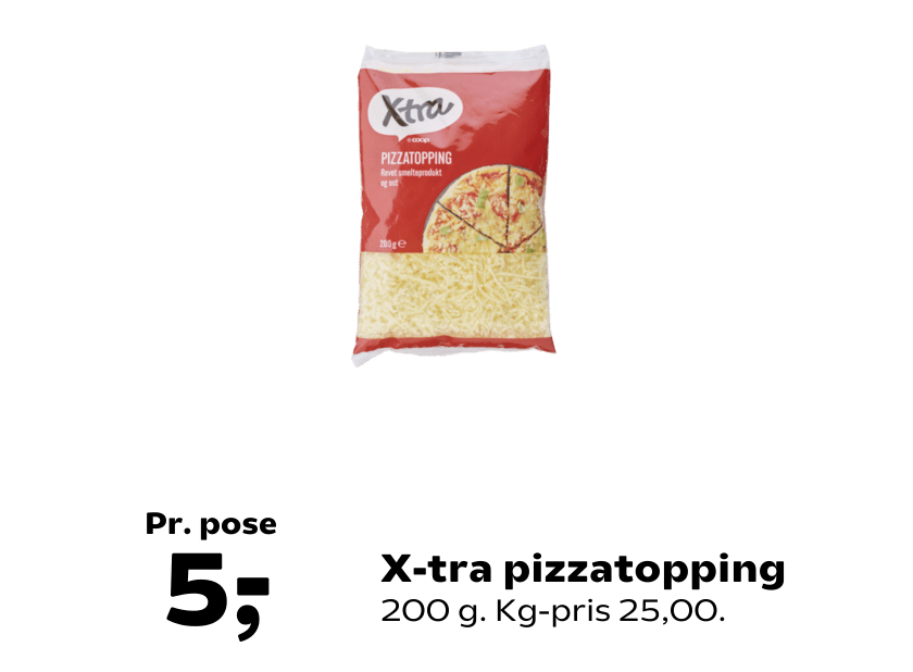 X-tra pizzatopping