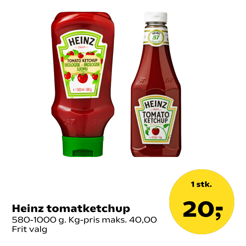 Heinz tomatketchup