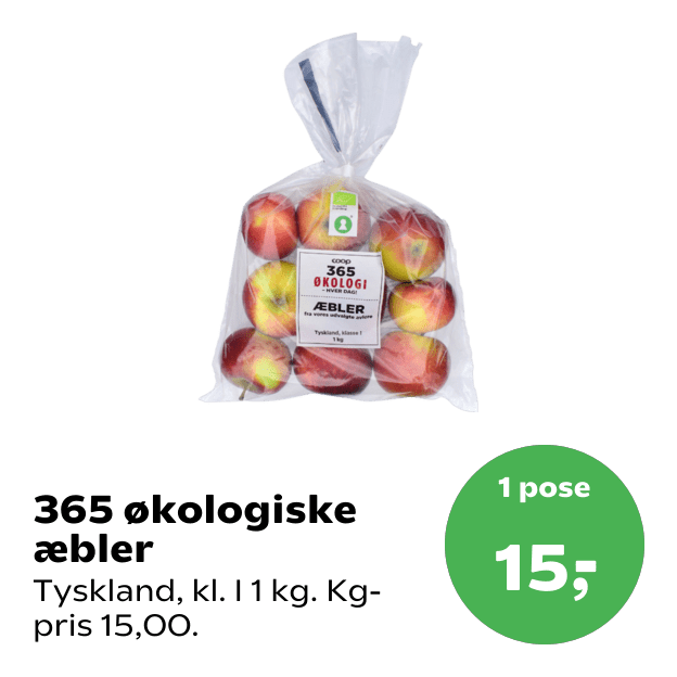 365 økologiske æbler