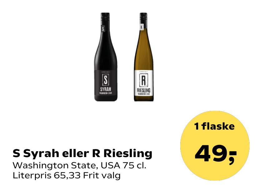 S Syrah eller R Riesling