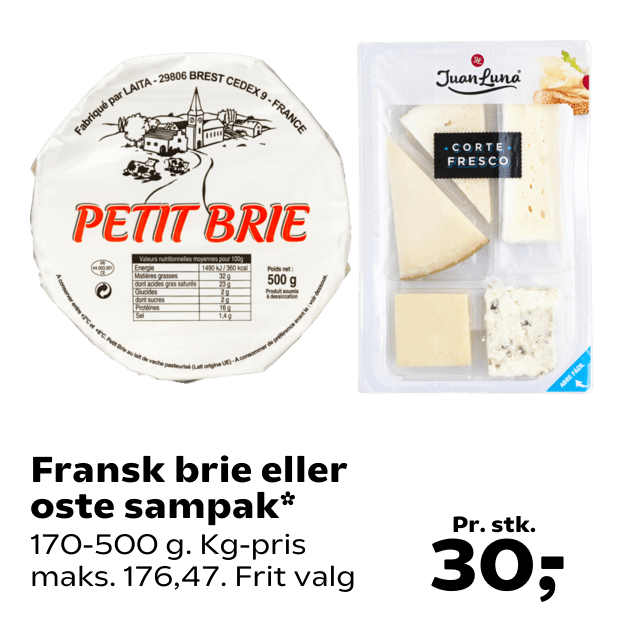 Fransk brie eller oste sampak