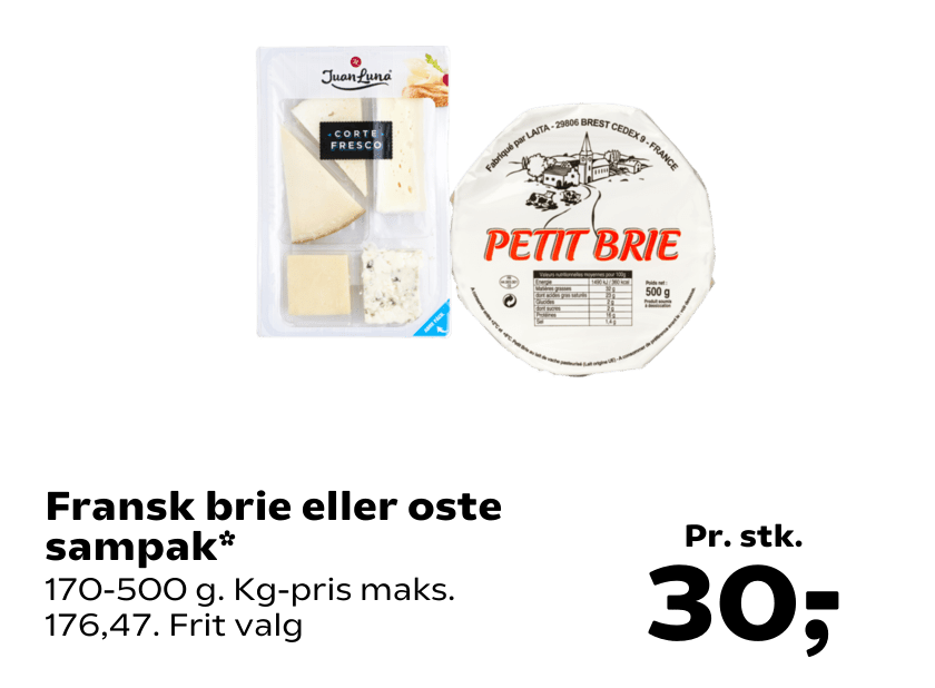 Fransk brie eller oste sampak
