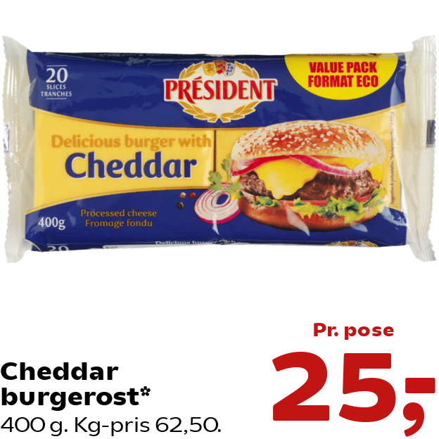 Cheddar burgerost