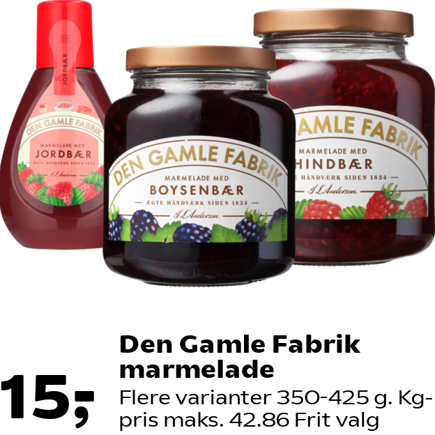 Den Gamle Fabrik marmelade