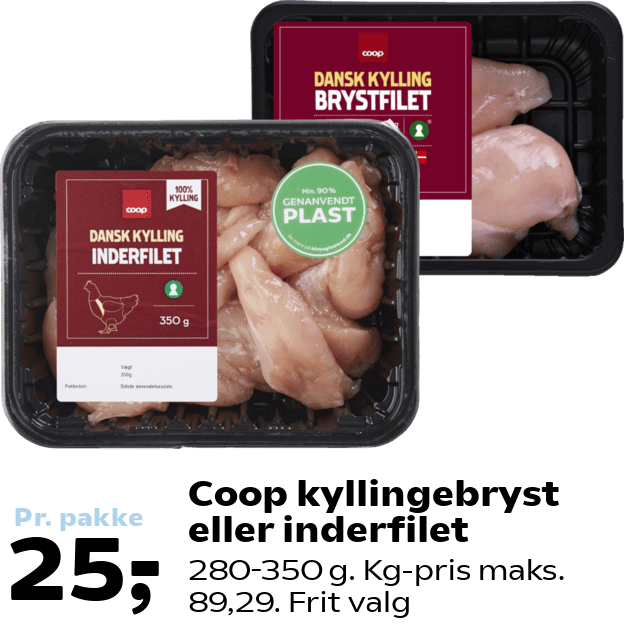 Coop kyllingebryst eller inderfilet